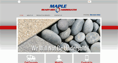 Desktop Screenshot of maplereadymix.com