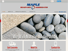 Tablet Screenshot of maplereadymix.com